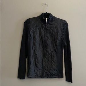 CROFT AND BARROW QUILTED SWEATER JACKET SZ M